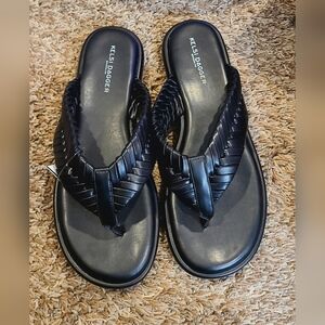 Kelsi Dagger Black Tidal Woven Sandals Size 10